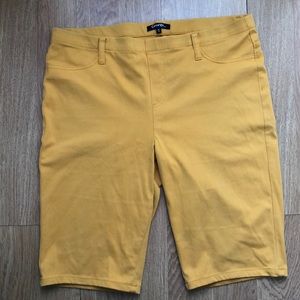 Mustard Yellow Bermuda Shorts